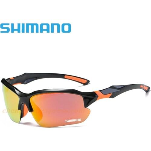 Shimano 2021 Mens Fishing Polarized Sunglasses Fishing Glasses Driving Outdoor Sunglasses Windproof Riding Fishing Sunglasses
