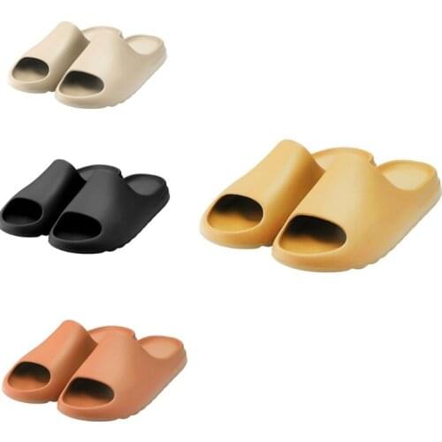 Solid Color Soft-soled Slippers Women Summer Wear Korean Style Flip-flops Couple Models Tow Fashion for Women