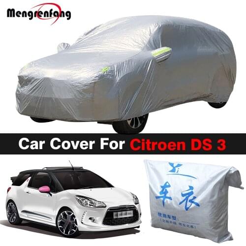 Outdoor Car Cover Anti-UV Indoor Sun Shade Snow Rain Dust Resistant Cover For Citroen DS3 DS 3