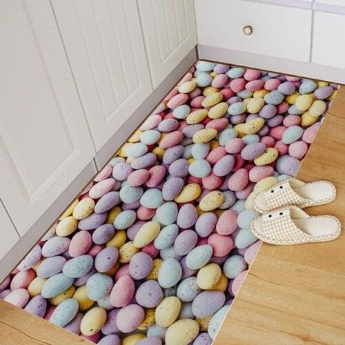 Foreign trade supply PVC non-slip twill 3D printing powder pebbles floor stickers bathroom bedroom living room DIY floor sticker