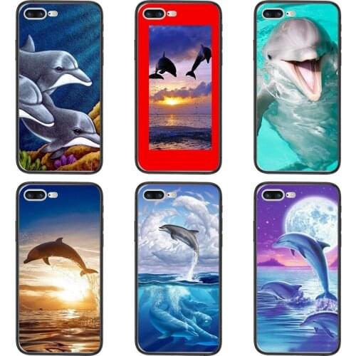 For Samsung Galaxy A72 A71 A70 A50 A40 A30 A20 A10S A02 A51 A32 A31 4G 5G Protective Phone Fundas Dolphins In The Reefe