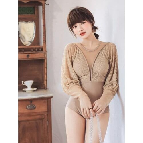 Bikini Female Swimsuit Summer Sexy Women Surfing Swimming Suit Skirt 2021 High Waisted Vintage Slimming Hide Ins Korea Lace Out