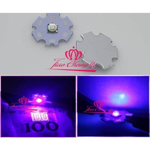 10PCS T6 10W 5050 UV Ultra Violet 395-400nm SMD LED Emitter Diode 3.2V 3A