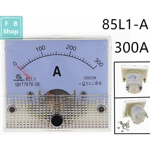 1PCS 85L1 300A AC Panel Meter Analog Panel Ammeter Dial Current Gauge