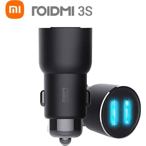Youpin ROIDMI 3S Bluetooth Car Charger FM Transmitter 5V 3.4A Quick Car Charger MP3 Music Player for iPhone and Android Phones