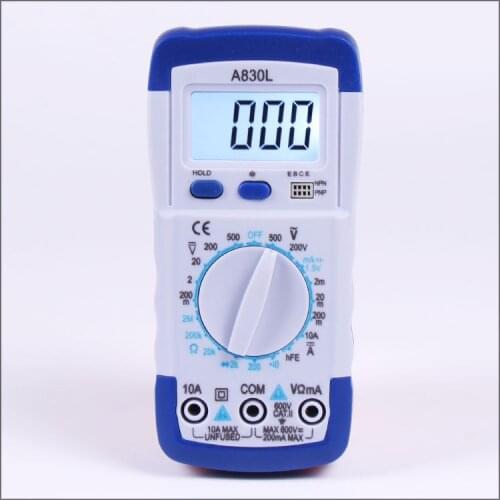 Fast arrival New!!! Digital LCD Multimeter Voltmeter A830L Ammeter Ohmmeter OHM VOLT Tester
