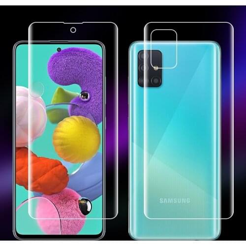 For Samsung Galaxy A51 A71 5G A31 A41 A21 A11 Clear TPU / Matte Anti-Fingerprints Hydrogel Full Cover Soft Screen Protector Film