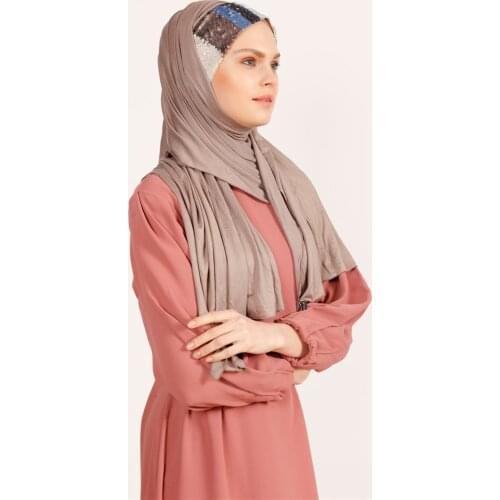 Hijab Turban Shawl Headscarf Female sequin wraps Combed Cotton Muslim Clothing For Women Islamic Clothes accessory Abaya وشاح