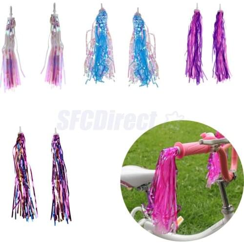 Bike Bicycle Cycling Tricycle Kids Girls Boys Handlebar Streamers Tassels Traditional Retro Decorative Streamers Summer Riding