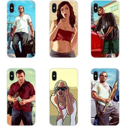 Mobile Phone Shell Cases For Huawei Honor 4C 5C 6X 7 7A 7C 8 9 10 8C 8S 8X 9X 10I 20 Lite Pro San Andreas GTA Grand Theft Auto 5