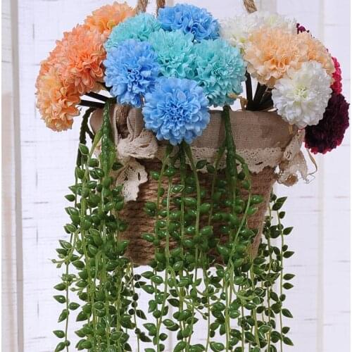 Wall hanging Fake flowers Vines Wedding Imitation Decoration Flower Green Plant Artifical Lover Tears Succulents Home Decor