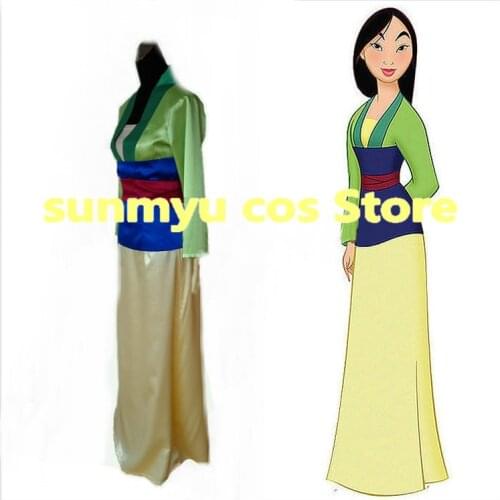 Hua MuLan Clothes Cosplay Costume,Custom Size Halloween