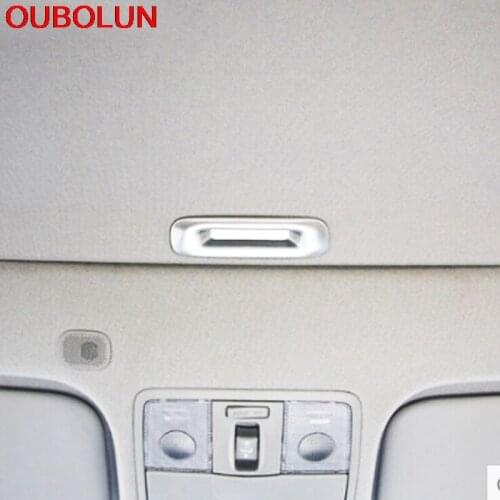 OUBOLUN Interior Styling Chrome For Kia Rio 4 Skylight Window Handle Cover Decoration Trim Poducts Accessory 2017 2018