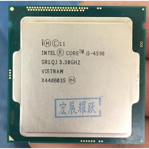 Intel Core Processor I5 4590 I5-4590 LGA1150 22 nanometers Dual-Core 100% working properly Desktop Processor