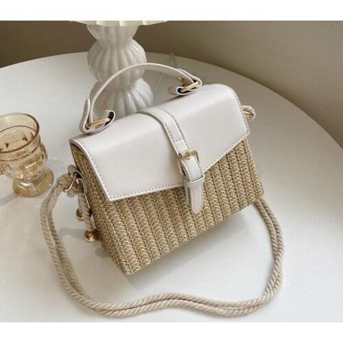 Crossbody Bag Handbag Purse Designer Shoulder Bag Female Backpack Straw Women Bag Fashion 2021 New PU Leather Simple All-match