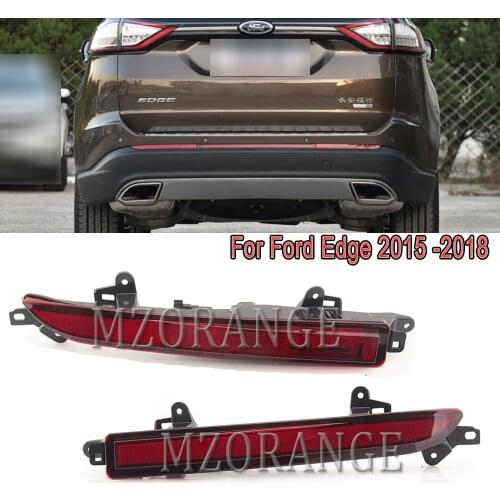 MZORANGE LED Rear Bumper Reflector Light For Ford Edge 2015 2016 2017 2018 Fog Lights Signal Lamp Tail Light Car Accessories