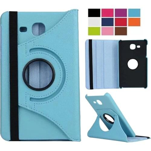 360 Rotating Litchi PU leather case Stand smart cover For Samsung Galaxy Tab A 7.0 T280 T281 T285 SM-T280 SM-T285 2016 Tablet