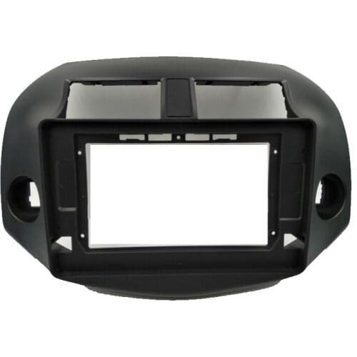 High quality new double Radio Fascia For toyota stereo facia frame panel dash mount kit adapter trim Beze