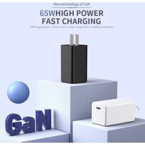 Gan 65W C Charger Quick Charging Head 3C Certified PD 3.0 Portable Fast Charger For IPhone Xiaomi Laptop Smart Phone Charger