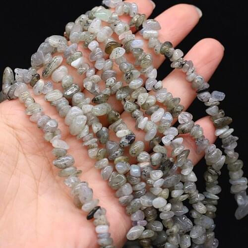 Natural Gravel Chips Labradorite Stone Irregular Beads Loose Spacer Beads for Women Jewelry Making DIY Earring Necklace 15
