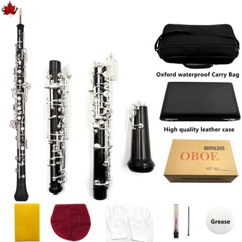 Great professional ebony concert semiautomatic C key oboe full conservatory