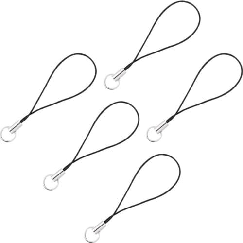 UKCOCO 100Pcs Cell Phone Lanyard Phone Hanging Ring Strap Keychain Holder for DIY Charms