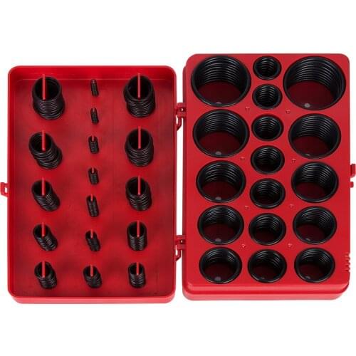 419Pcs/Set Universal Black O-Ring Assortment Kit With a Storage Box For Plumbing, Automotive, General Repair, Household