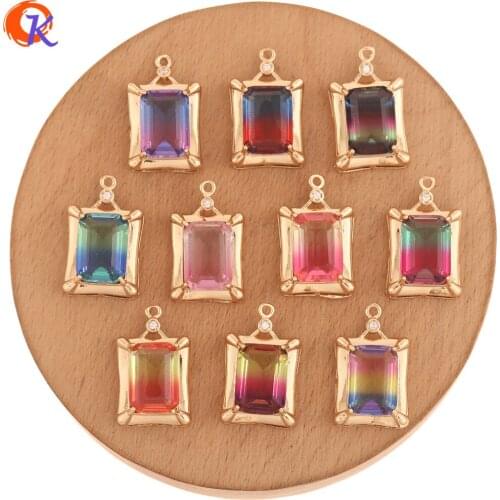 Cordial Design 30Pcs 15*24MM Jewelry Accessories/Charms Jewelry/DIY Parts/Crystal Pendant/Heart Shape/Hand Made/Earring Findings