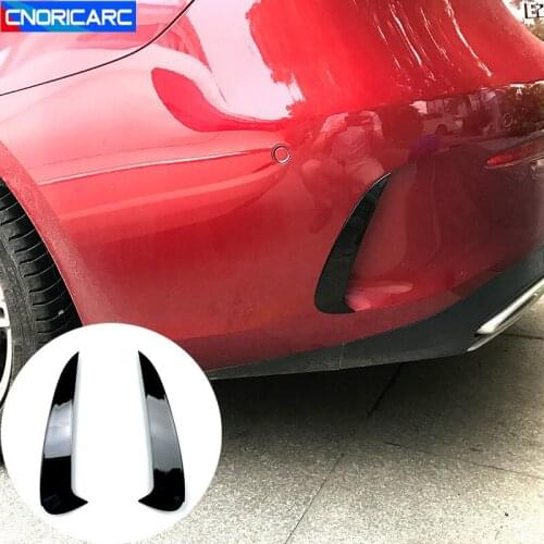 Car Styling Rear Fog Lamp Grille Covers Wind Knife Stickers Trim For Mercedes Benz E Class Coupe C238 Exterior Accessories