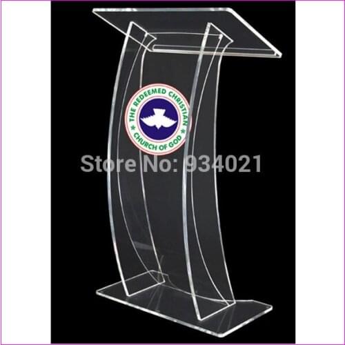 Free Shipping Church Podium, Acrylic Plastic Pulpit, Church Pulpit Designs