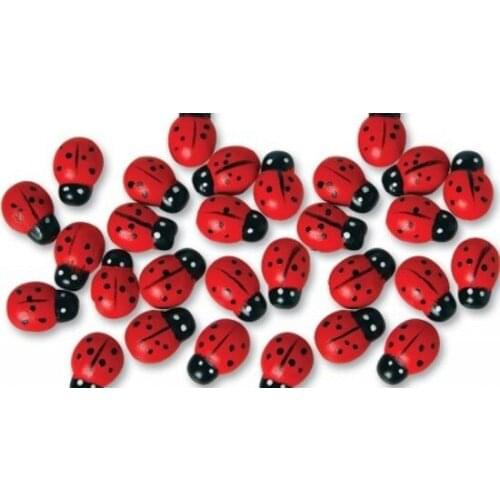Elite Ladybug 50 Pcs Ladybug Self-Adhesive Red 1 cm * 1 cm party material