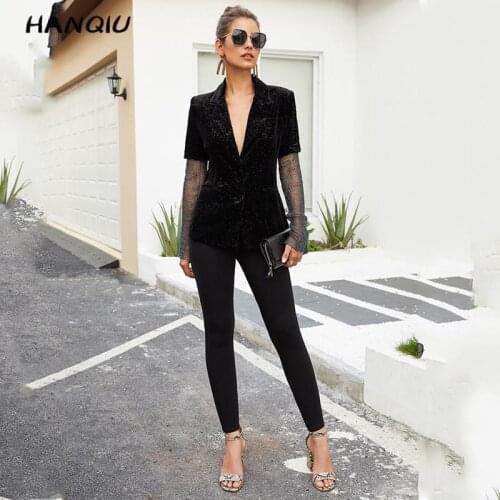 HANQIU Women's Office Blazers