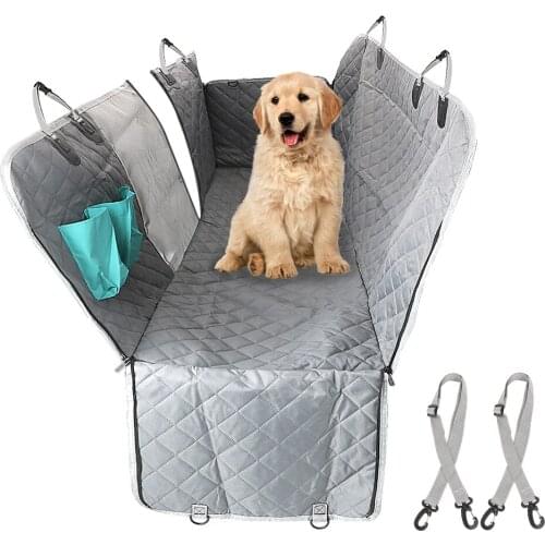 LEEPEE Dog Car Seat Cover Car Rear Back Seat Mat Pet Carrier Tool Zipper Hammock Cushion View Frontside Mesh Pet Protector