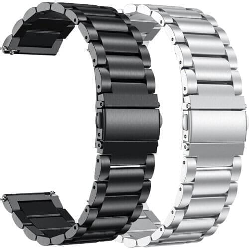 Metal strap For Samsung Galaxy watch 3 45mm 41mm/Active 2 46mm/42mm Gear S3 Frontier bracelet 20mm 22mm stainless steel band