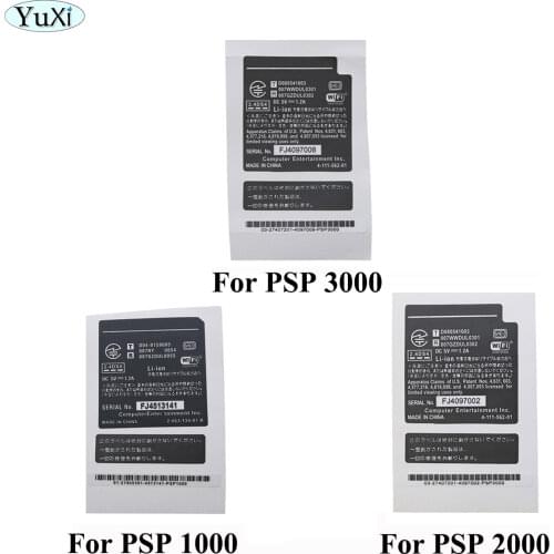 YuXi New Lables Stickers Replacement For PSP 1000 2000 3000 Shell Battery Warehouse Label Warranty Label Bar Code Sticker