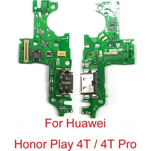 New USB Charge Charging Dock Board Port Flex Cable For Huawei Honor Play 4T / 4T Pro 4tpro Charger Board Connector Flex Cable