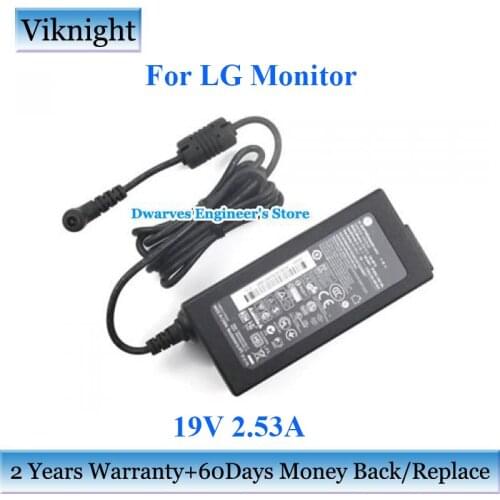 Genuine PA-1650-64 AD-48F19 DA-65G19 19V 2.53A AC Adapter Charger For LG LED Monitor E2242C E2249 PA-1650-64 PA-1650-48 LCAP35