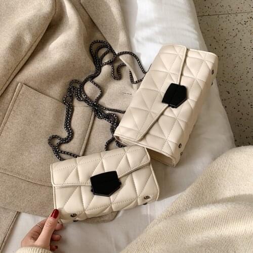 Luxury Brand shoulder bag 2019 Fashion New High Quality Patent Leather Womens Designer Handbag Lingge Chain Shoulder Messenger