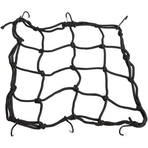 VODOOL Motorcycle Luggage Net Motorbike ATV 6 hooks Hold Down Fuel Tank Trunk Helmet Luggage Cargo Mesh Net 30X30cm
