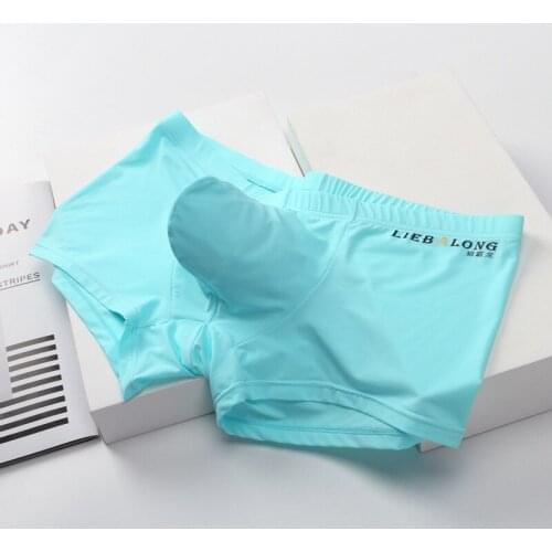 Male Panties Men Underwear Boxer Unterhosen Herren Bulge Sexy Slips Voor Mannen Tanga Hombre Silky Convex Big Pouch