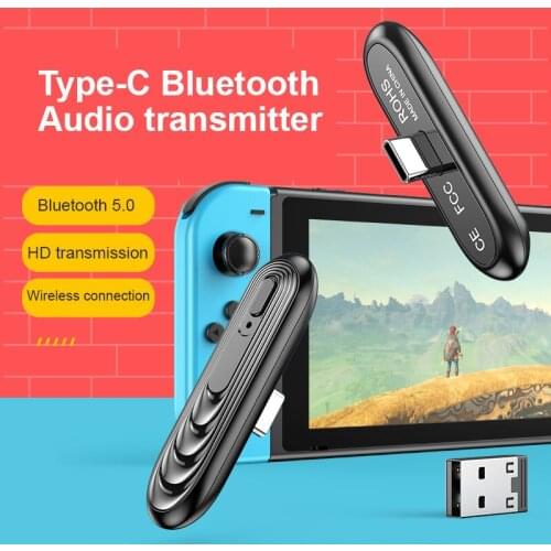 New Bluetooth V5.0 Type C Adapter For Switch/PS 4 Console Converter Wireless Type C Game Bluetooth Wireless Adapter Hot