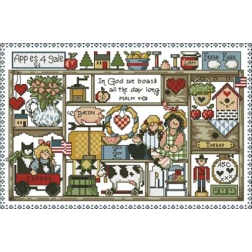 Warm home patterns Counted Cross Stitch 11CT 14CT 18CT DIY Chinese Cross Stitch Kits Embroidery Needlework Sets home decor