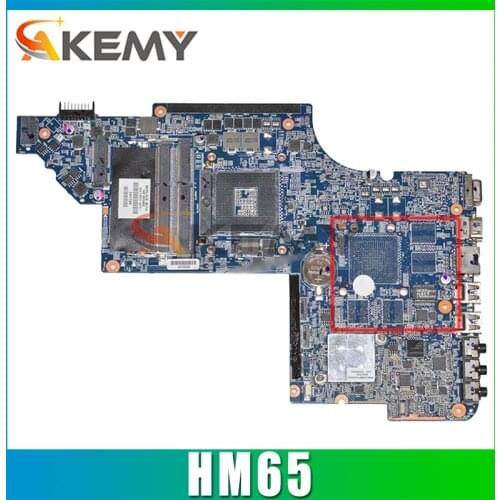 High Quality Laptop Motherboard For HP DV6 DV6-6000 Series MainBoard 641485-001 HM65 PGA989 Full Tested