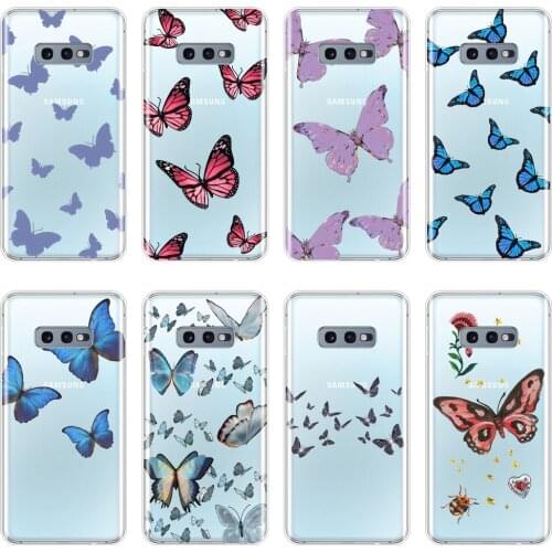 Back Cover For Samsung Galaxy Note 10 Pro Butterfly Pretty Aesthetic Beautiful Silicone Phone Case For Samsung S10 Plus 5G 10E
