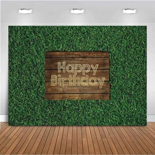 Green Grass Wild One Backdrops For Safari Baby Shower Birthday Party Photography Background Customize Poster Wall Decoration