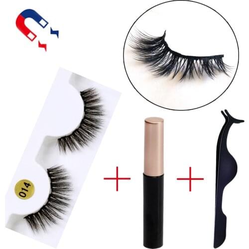 5 Magnet Eyelash Magnetic Liquid Eyeliner Magnetic False Eyelashes Tweezer Set Waterproof Long Lasting Eyelash Extension Tools