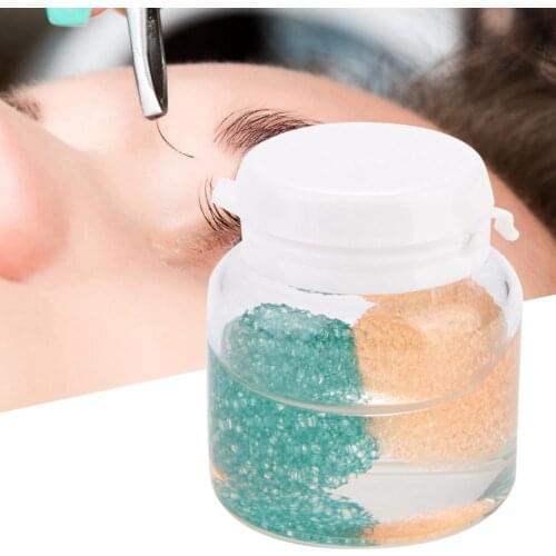 10ml No Scratching Grafting Eyelash Tweezers Cleaner Liquid with Sponge Ball