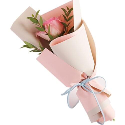 20Pcs Bright Flower Bouquet Packaging Paper Package Florist Supply Gift Wrapping Paper For Home Handmade Accessories Tools