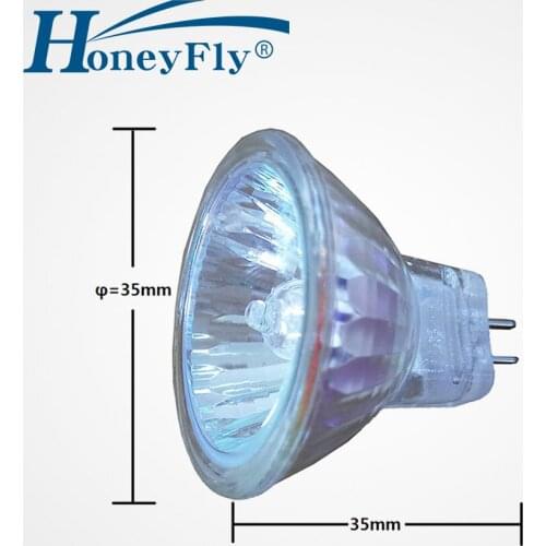 HoneyFly 5pcs Dimmable MR11 Halogen Lamp 12V 10W/20W GU4 Halogen Bulb Spot Light Warm White Clear Glass Indoor Halojen Lamba