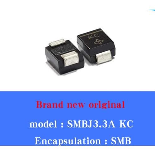 50/PCS Lot New original TVS tube SMBJ3.3A DO-214AA 3.3V one-way screen printing KC SMB transient suppression diode